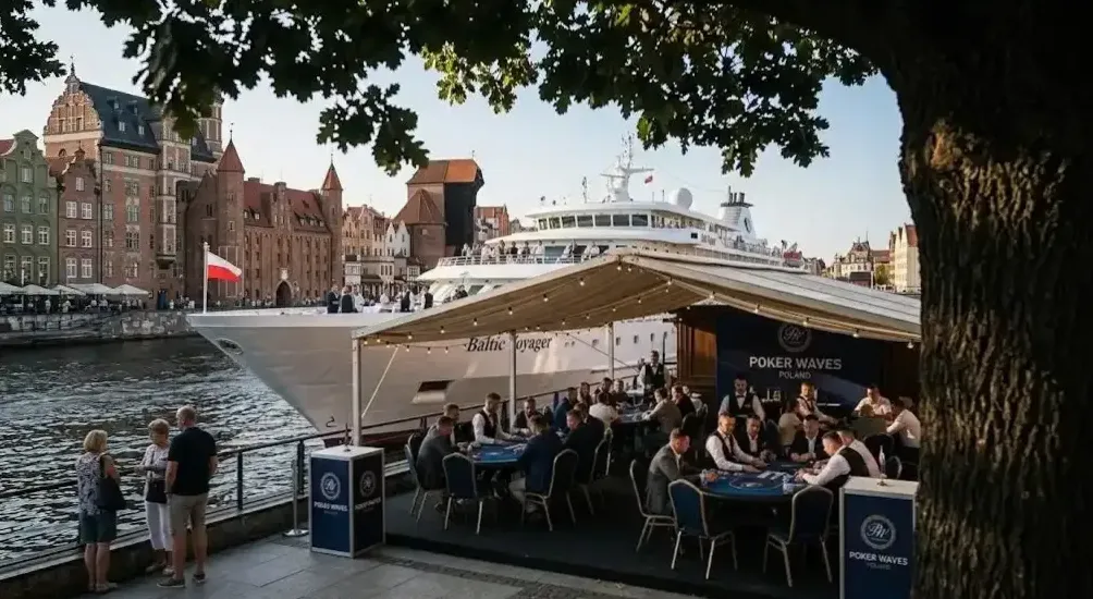 Widok na morze z sali cash